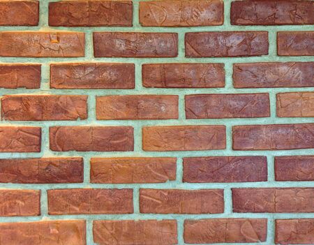 Background of old vintage brick wall. Brick wall texture.の写真素材
