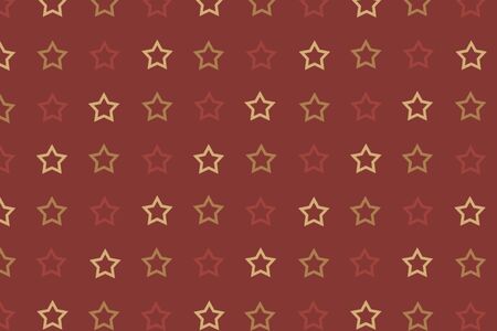Seamless pattern with colored stars on brown background for postcards, wallpaper, papers, textiles, bed linenの写真素材