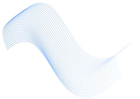 Abstract blue strips on white illustration.のイラスト素材