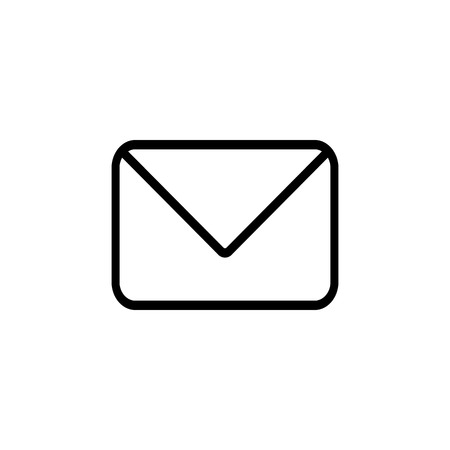 Envelope email icon flat stlye vector illustration communication symbolのイラスト素材