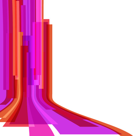 Geometric vector abstract rectangle background in orange, brown,pink,purple color illustrationのイラスト素材