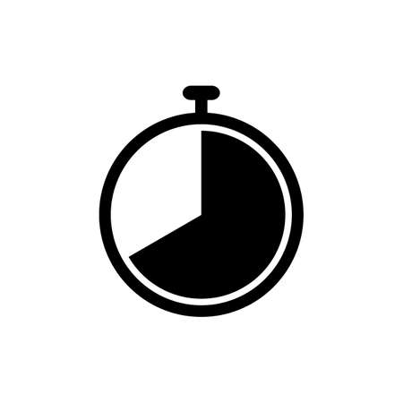 Flat clock vector icon for graphic design,  web site, social media, mobile app, illustrationのイラスト素材