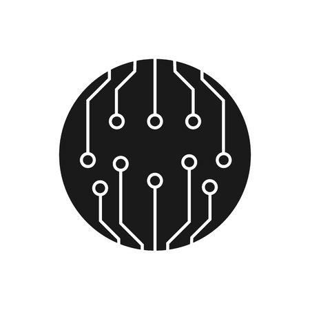Circuit board, technology vector icon. For your web site design, logo, app, UI. Vector illustrationのイラスト素材