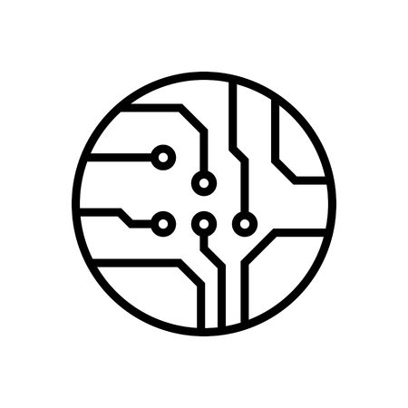 Circuit board, technology vector icon. For your web site design, logo, app, UI. Vector illustrationのイラスト素材