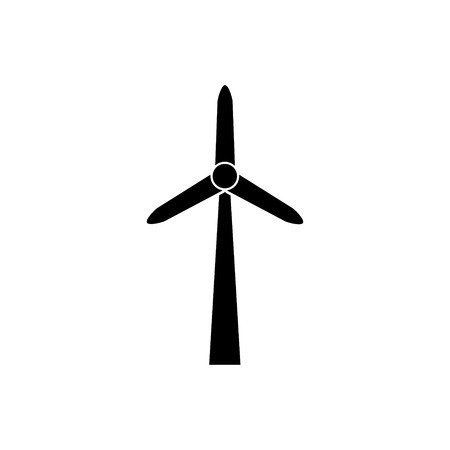 Windmill alternative wind turbine and renewable energy vector icon environment concept for graphic design, logo, web site, social media, mobile app, ui illustrationのイラスト素材