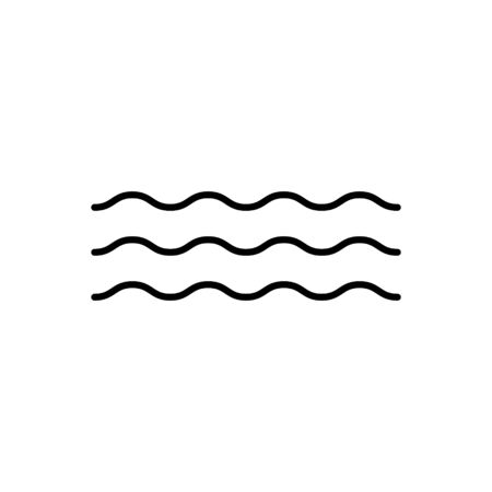 Wave vector icon water ripple symbol for graphic designのイラスト素材