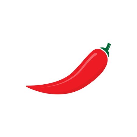 Red hot chili pepper vector isolate on white background for graphic design, web site, social media, mobile app, ui illustrationのイラスト素材