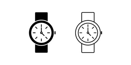 Wrist watch icon vector for graphic design, logo, web site, social media, mobile app, ui illustrationのイラスト素材
