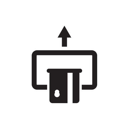 Insert credit card icon vector. shopping sign. bank ATM symbol for your web site design, logo, app, UI. illustrationのイラスト素材