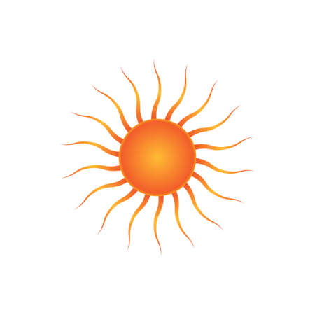 Sun icon vector for your web design, logo, UI. illustrationのイラスト素材