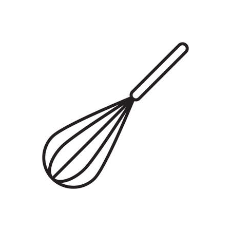 Balloon whisk for mixing and whisking outline icon vector  for graphic design, logo, web site, social media, mobile app, ui illustrationのイラスト素材