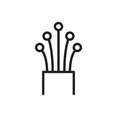 fiber optic cable icon vector for graphic design, logo, web site, social media, mobile app, ui illustrationのイラスト素材
