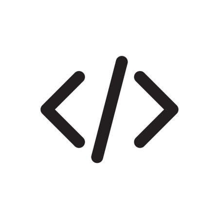 Programming code icon vector for graphic design.のイラスト素材