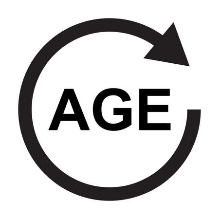 Age vector icon for graphic design, logo, web site, social media, mobile app, ui illustrationのイラスト素材