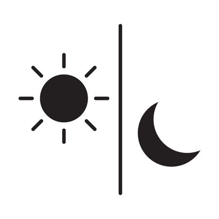 Day and Night icon vectorのイラスト素材