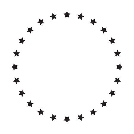 Star in circle icon vector for graphic design, logo, web site, social media, mobile app, ui illustrationのイラスト素材