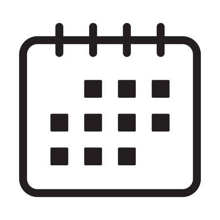 Calendar icon vector for your website design, logo, app, UI. Vector illustrationのイラスト素材