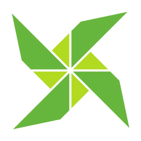Paper windmill icon vector  for graphic design, logo, website, social media, mobile app, UI illustrationのイラスト素材