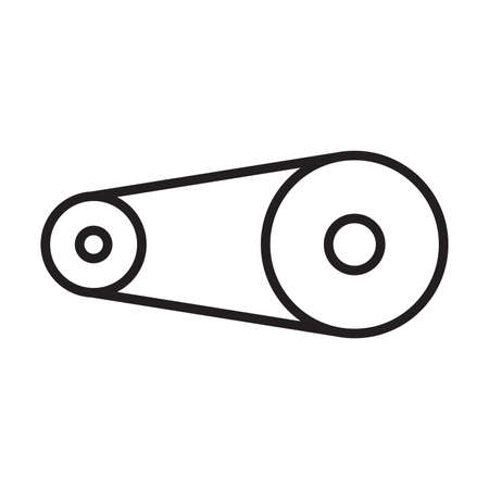 Gear belt icon vector for graphic design, website, social media, mobile app, UI illustrationのイラスト素材