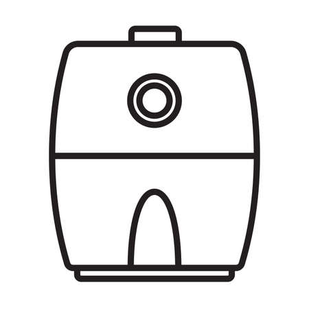 cooking air fryer appliance icon vector for graphic design,  website, social media, mobile app, UI illustrationのイラスト素材
