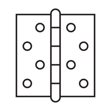 Door hinge icon vector for graphic design,  website, social media, mobile app, UIのイラスト素材
