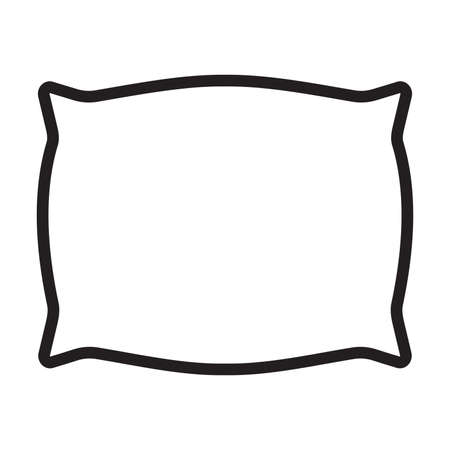 Pillow icon vector for graphic design, website, social media, mobile app, UI illustrationのイラスト素材