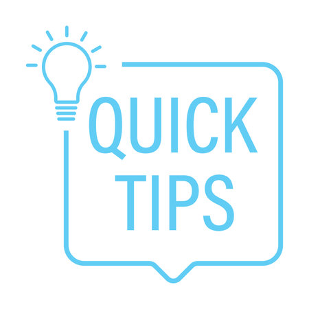 quick tips speech bubble with bulb icon vector  interesting facts concept for graphic design,  website, social media, mobile app, UI illustrationのイラスト素材