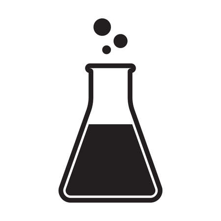 laboratory glass icon vector for graphic design, website, social media, mobile app, UI illustrationのイラスト素材