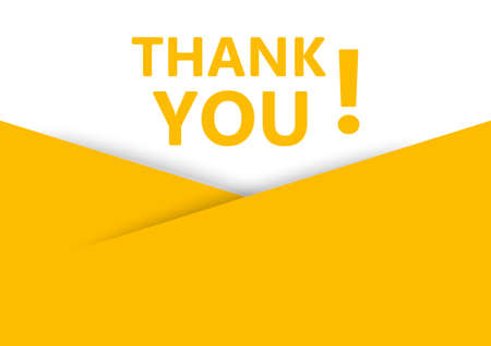 Thank you banner vector with copy space for business, marketing, flyers, bunners, presentations and posters. illustrationのイラスト素材