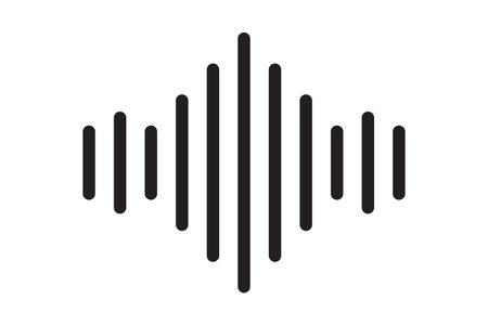 sound radio wave icon vector wifi sound signal connection for graphic design, logo, website, social media, mobile app, UI illustrationのイラスト素材