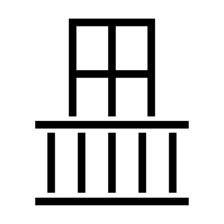 Balcony icon vector for graphic design, logo, website, social media, mobile app, ui illustration.のイラスト素材