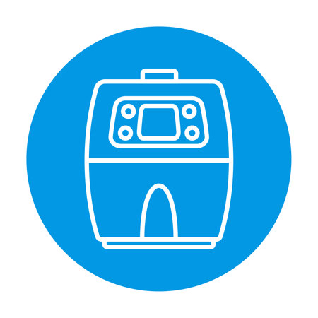 cooking air fryer appliance icon vector for graphic design, logo, website, social media, mobile app, UI illustrationのイラスト素材