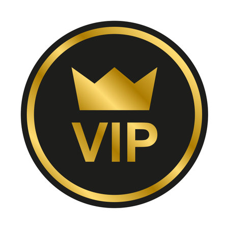 VIP icon vector for graphic design, logo, website, social media, mobile app, UIのイラスト素材