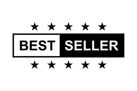 Best seller label icon vector for graphic design, logo, website, social media, mobile app, UI illustrationのイラスト素材