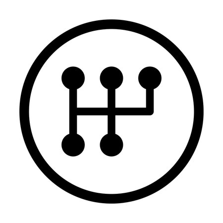 gearbox icon vector transmission sign for graphic design, logo, website, social media, mobile app, UIのイラスト素材