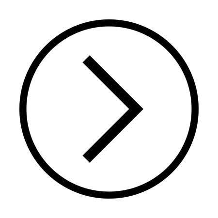 Greater than icon vector math symbol for graphic design, logo, website, social media, mobile app, UI illustrationのイラスト素材