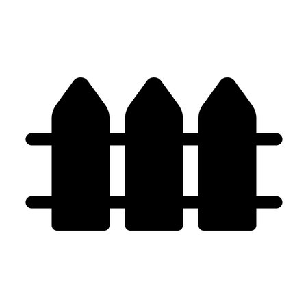 Fence icon vector for graphic design, logo, website, social media, mobile app, UI illustrationのイラスト素材