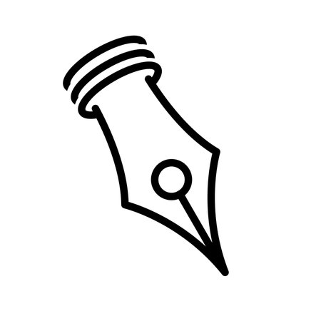 Ink pen icon vector for graphic design, logo, website, social media, mobile app, UI illustrationのイラスト素材