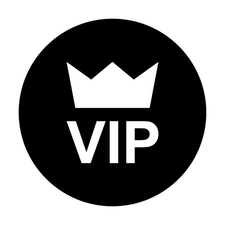 VIP icon vector for graphic design, logo, website, social media, mobile app, UIのイラスト素材