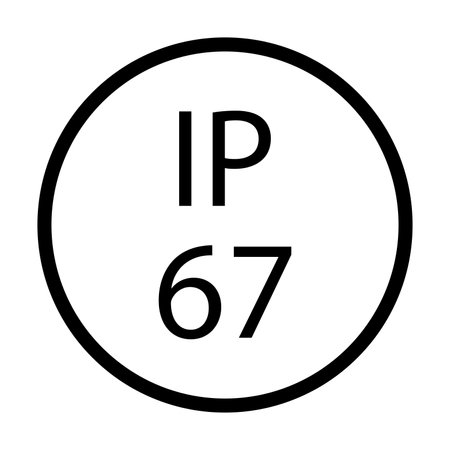 IP67 ip67 standard waterproof icon vector for graphic design, logo, website, social media, mobile app, UIのイラスト素材