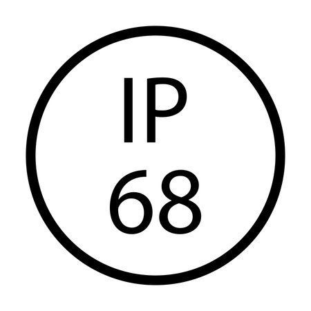 IP68 standard waterproof icon vector for graphic design, logo, website, social media, mobile app, UIのイラスト素材