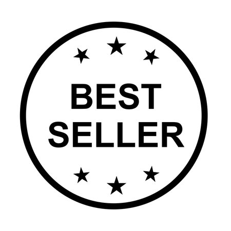 Best seller label icon vector for graphic design, logo, website, social media, mobile app, UI illustrationのイラスト素材