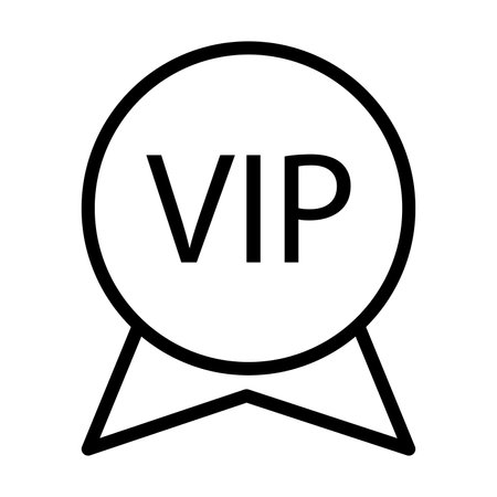VIP icon vector for graphic design, logo, website, social media, mobile app, UIのイラスト素材