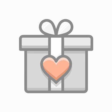 Gift Prize Icon Symbol Illustration in Flat and Modern Style available for your designsの写真素材