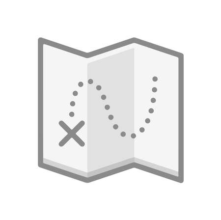 Map Location Pin icon Symbol On Paper Illustration in Flat and Modern Style can be used in navigation geographc design and etcの写真素材