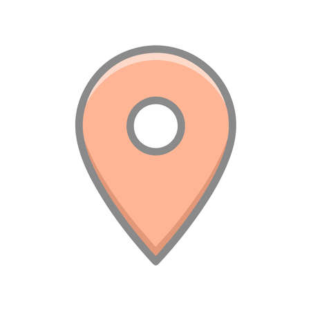 Map Location Pin icon Symbol Illustration in Flat and Modern Style can be used in navigation geographic design and etcの写真素材