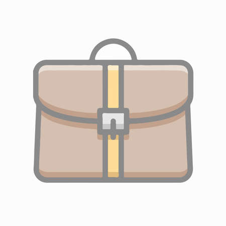 Suitcase Briefcase Bag Icon Symbol Illustration in Flat and Modern Style available for your designsの写真素材