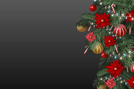 Christmas and New Year holidays backgroundの写真素材