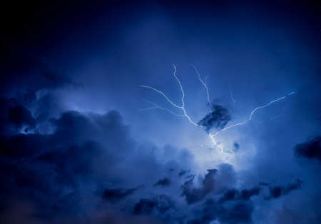 Image of a lightning strike which looks amazing and beautiful.