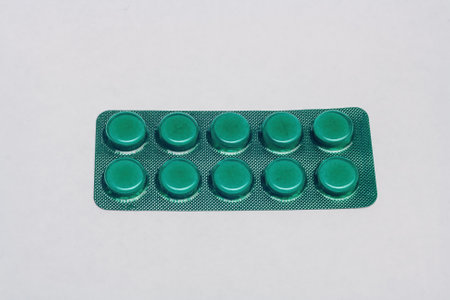 Medicines, pills on white background. Treatment of nfluenza, common cold, respiratory infections....